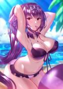 Skadi at the Beach