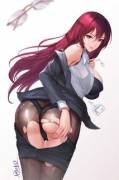 Lewd Secretary Scathach