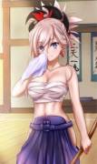 Morning training with Musashi