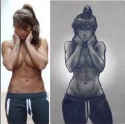 Every image(fit girls) i've posted so far(561 images). [Futa(some)][Western](X-Post from r/FitDrawnGirls)