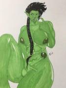 Mazoga, my futa Orc Monk [D&D 5E]