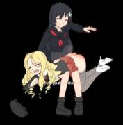 Ruiko and Frenda (Railgun)