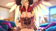 Mercy riding [Overwatch] (cakeofcakes, audio volkor)