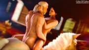 Geralt & Yennefer riding the unicorn (CakeofCakes)