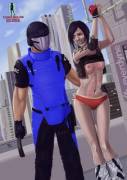 Runner caught (Faith from Mirrors' Edge) by CherrySock