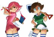 AC Villager Girls (first two colored)