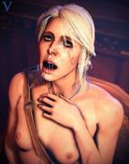 Cummed on Ciri´s Face(Vaurra)[The Witcher]