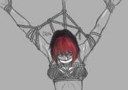 Ash tied, gagged and suspended (Gor Don Kir)