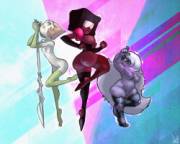 OG Garnet, Amethyst, and Pearl (Fun fact in the comments)