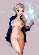 Elsa doesn't need help getting warmed... [HOTDESIGNS2]