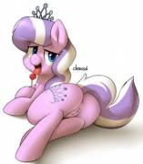 Diamond Tiara has a sweet cherry... Lollypop