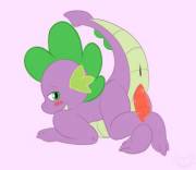 Spike showing his dual lengths off