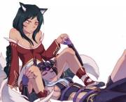Ahri x Syndra by Aleriy