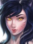 Beautiful Drawing of Ahri