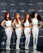 KARA (Youngji, Gyuri, Seungyeon & Hara) in all white