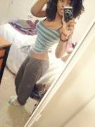 Striped Top & Sweatpants