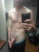 Long cock gay selfie