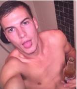 Drinking and talking Selfies