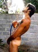 Raphael Laus hosing himself