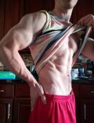 In hindsight, I don't really know why I kept the shirt on...