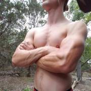 Casually flexin my forearms in a forest... #justforearmthings