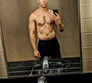 Good time at the gym...good lighting. No butt I'm sorry