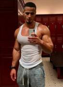 Jordan Torres after a sweaty workout