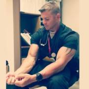 Flexing Doctor (X-Post /r/malebiceps)