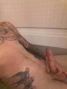 Dudes can soak in the tub too.