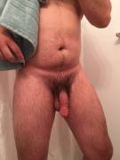 Here's that post shower pic you asked for...