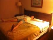 He's a little tied up