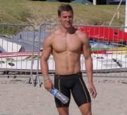 Spandex on the beach