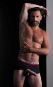 Fit, hung, uncut, bearded, perfect