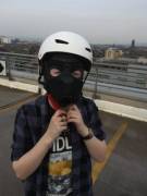 Went to a furry skate meet yesterday and took my hood lol