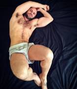 Lounging in bed (X-Post /r/menslegs)