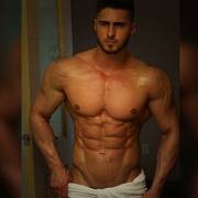 Mat Wolf fresh from the shower.