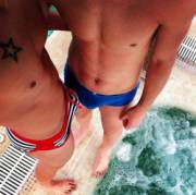 About to get into the spa