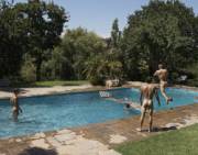 Naked games in the pool