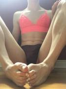 Painted my toenails for Daddy