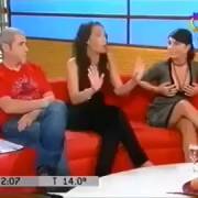 women gets naked on TV