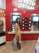Nude in gas station 1 [pic]