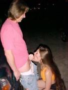 Outdoor blowjob