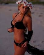 A goddess on the beach