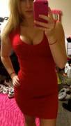 Tight red dress (from /r/hotness)