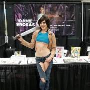 @joaniebrosas dressed as #JasonWhoreVees at @stanleecomiccon