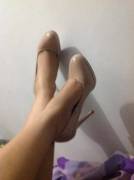 [F] Wore my heels in bed [because I can ;) ]