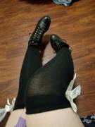 Black with Cute White Bows! <3