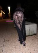 Sheer dress and no panties :) [F]