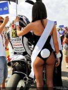 Umbrella and Motorcycle