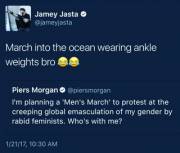 Jamey Hatebreed with a great reply to Piers Morgan's anti-March garbage